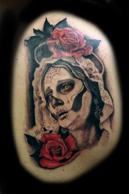 Tattoos - day of dead tattoo - 96224